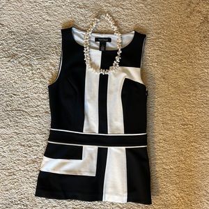SOLD! WHBM sleeveless and ribbon-waisted top